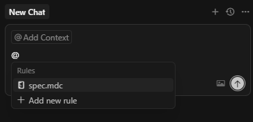 Cursor spec.mdc選択
